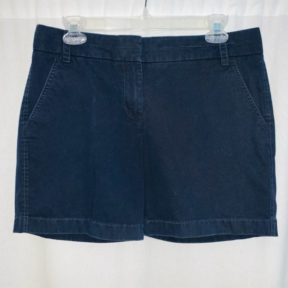 J Crew Women’s Chino Navy Blue‎ Shorts Size 6